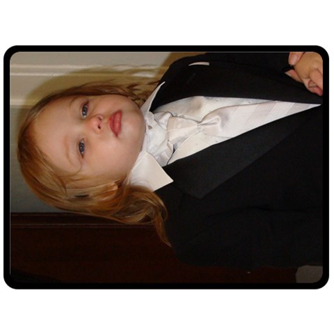 Junior In His Tux By Andrea 80 x60  Blanket Front