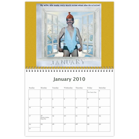 Dave Calendar By Lily Hamilton Jan 2010
