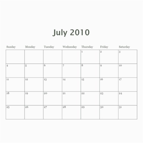 Kim Calendar By Kimberly Phelan Aug 2010