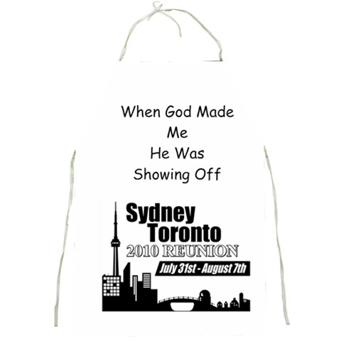 Sydney Toronto Reunion Apron Funny Quote 2 By Chantel Reid Front