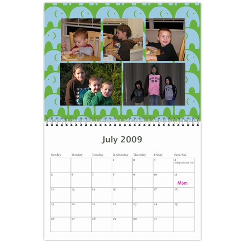 Calendar By Lydia Henning Jul 2009