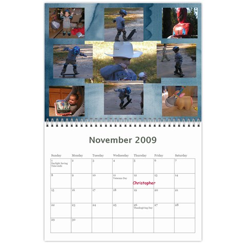 Calendar By Lydia Henning Nov 2009
