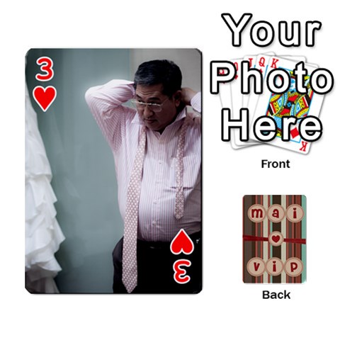 Playcard By Vipavee Ningsanond Front - Heart3