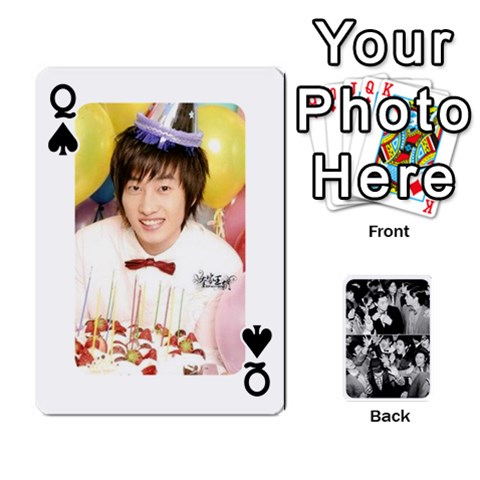 Queen Suju Playing Cards By Mia Story Front - SpadeQ