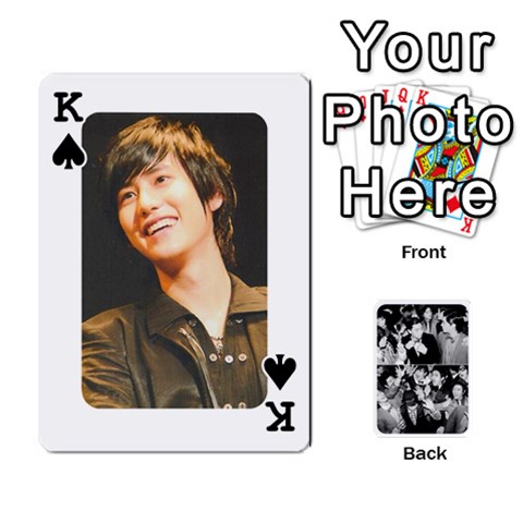 King Suju Playing Cards By Mia Story Front - SpadeK