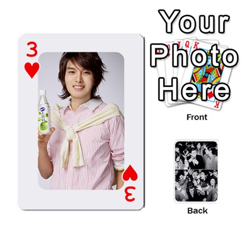 Suju Playing Cards By Mia Story Front - Heart3