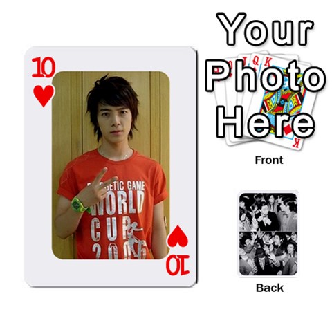 Suju Playing Cards By Mia Story Front - Heart10
