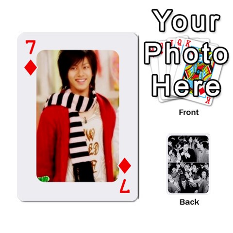 Suju Playing Cards By Mia Story Front - Diamond7