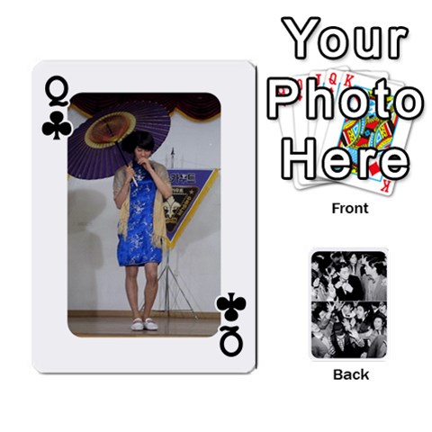 Queen Suju Playing Cards By Mia Story Front - ClubQ