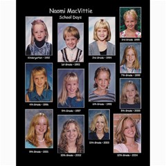 Naomi School Days Collage  - Collage 8  x 10 