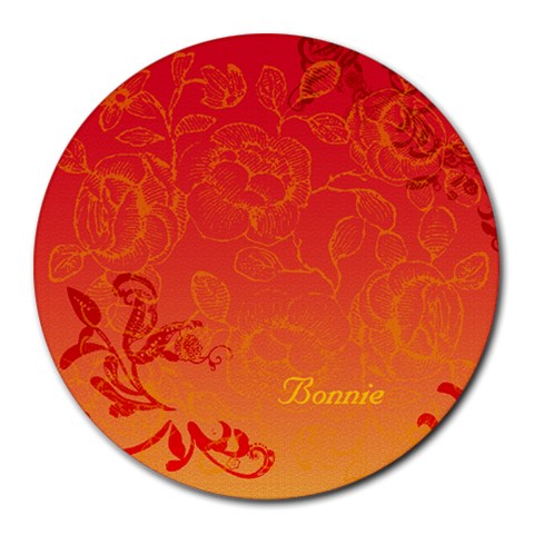 Bonnie By Bonnie Carver 8 x8  Round Mousepad - 1