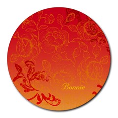 Bonnie - Collage Round Mousepad