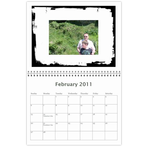 Classic Grunge Calendar To Copy By Catvinnat Feb 2011