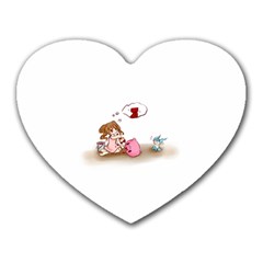 love - Heart Mousepad