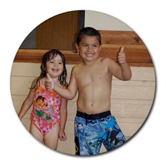 Last day of Swim Lessons! - Round Mousepad