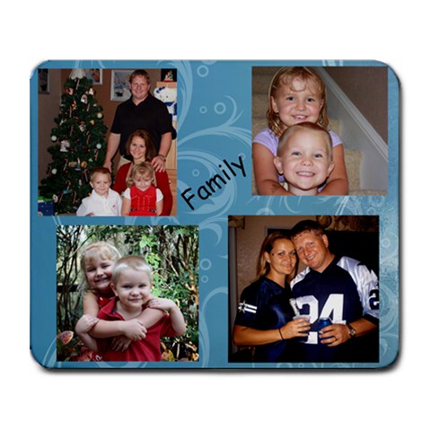 Free Family Mouse Pad    How Cute Are These! By Laura Collins Mendicino 9.25 x7.75  Mousepad - 1