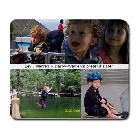 Levi, Warren & Darby By Cindy Lorraine Nila 9.25 x7.75  Mousepad - 1