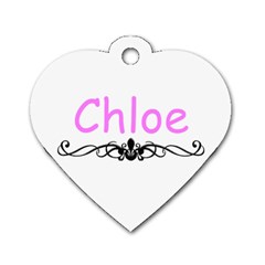 Chloe - Dog Tag Heart (Two Sides)