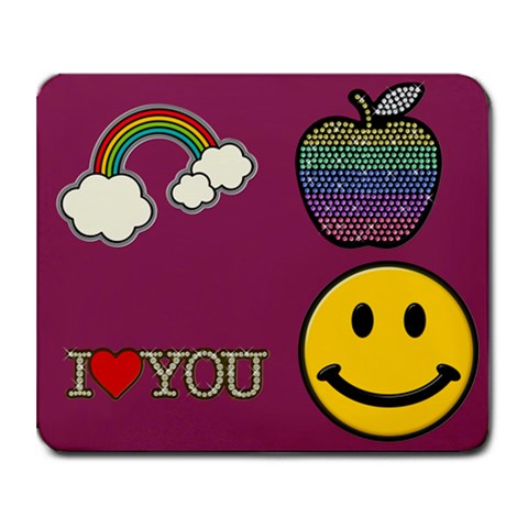 Smiley Face By Sherry Equality Strother 9.25 x7.75  Mousepad - 1