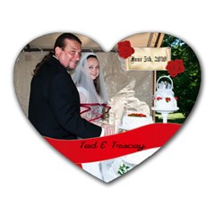 Ted and Tracy - Heart Mousepad