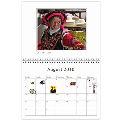 Calendar By Vanessa Aug 2010