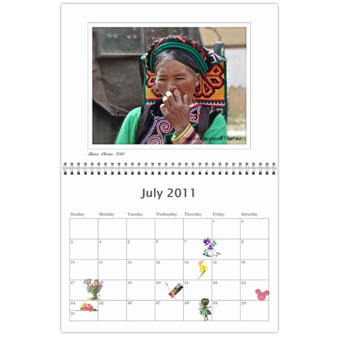 Calendar By Vanessa Jul 2011