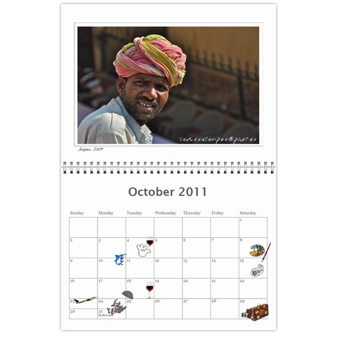 Calendar By Vanessa Oct 2011