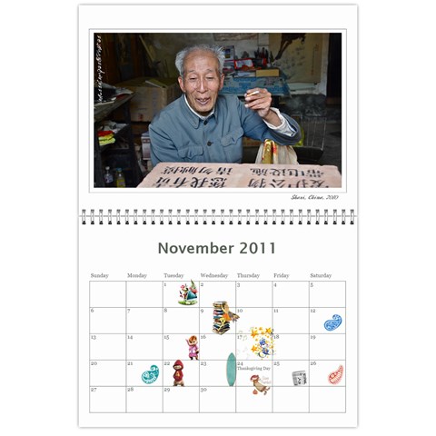 Calendar By Vanessa Nov 2011