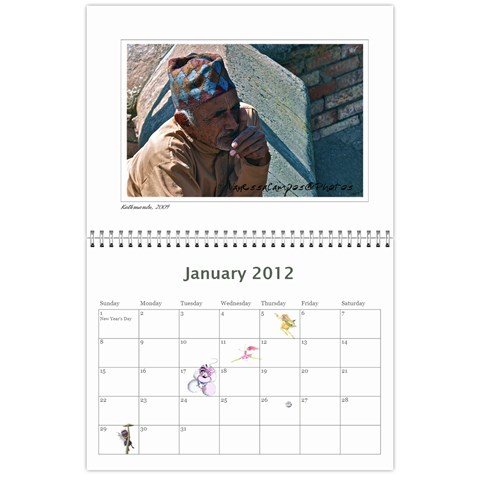Calendar By Vanessa Jan 2012
