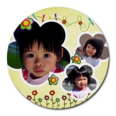 mouse - Collage Round Mousepad