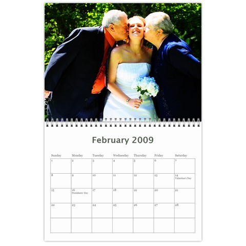 Wedding Calender By Lisa Feb 2009