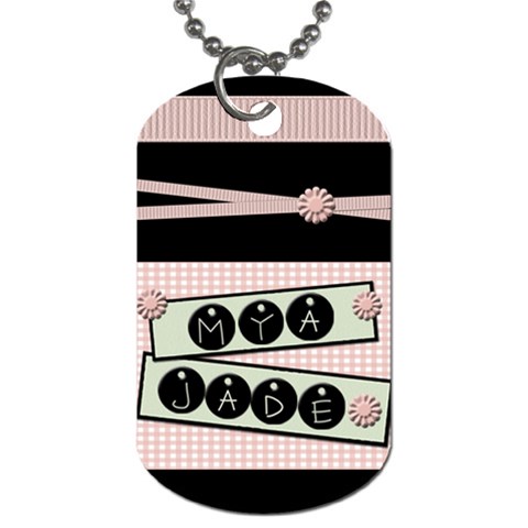 A Dog Tag I Made For Mya By Shawna Front