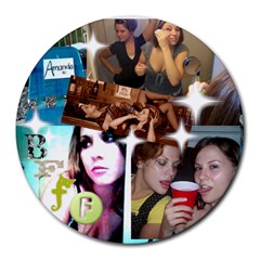 bfff - Collage Round Mousepad