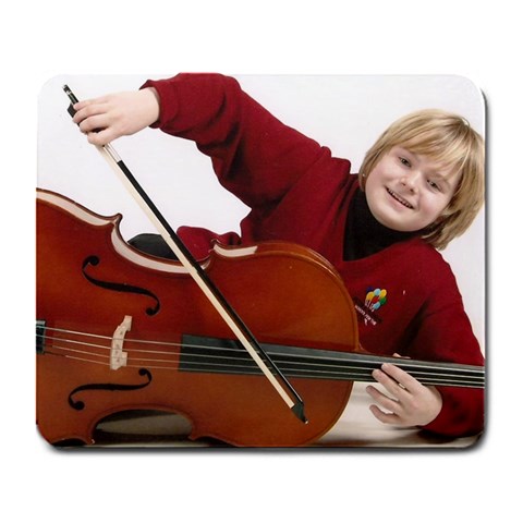 Jordan With His Cello By Judy Ginn Front