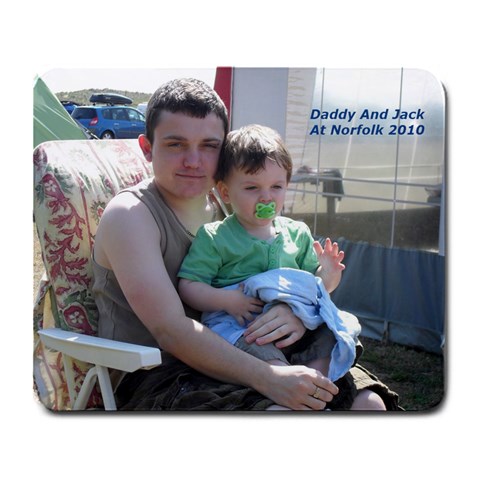 Daddy & Jack 2010 Mouse Mat By Rhiannon Everitt Front