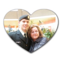 My Army Man & Me - Heart Mousepad