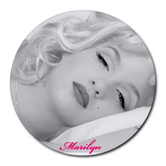 marilyn mousepad - Collage Round Mousepad