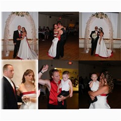 8 x 10 COLLAGE WEDDING PICTURE - Collage 8  x 10 
