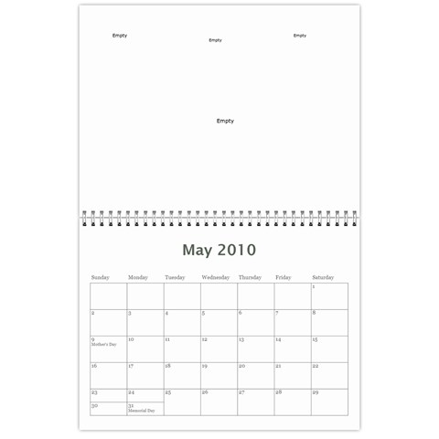 Calendar By Babyblueangel May 2010