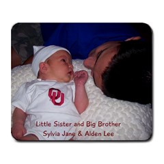 Little Sister Big Brother - Collage Mousepad