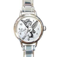 Tinkerbell watch - Round Italian Charm Watch