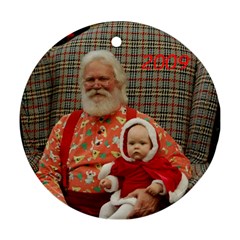 1st xmas - Round Ornament (Two Sides)