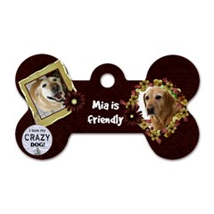 Mias Tag - Dog Tag Bone (Two Sides)