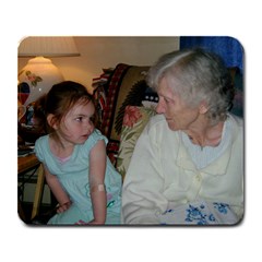 zoe and her great grandma - Large Mousepad
