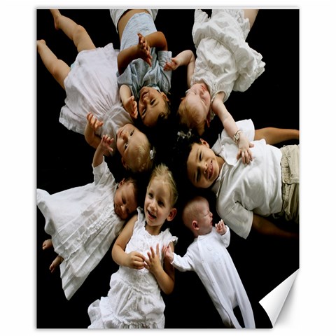 7 Babies In A Wheel By Cheryl 15.75 x19.29  Canvas - 1