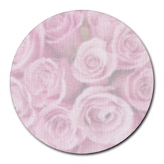 flower - Collage Round Mousepad