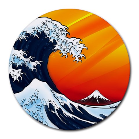 Japanese Wave Mousepad By Jeff Mcclain Front