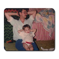 Me and dad! - Large Mousepad