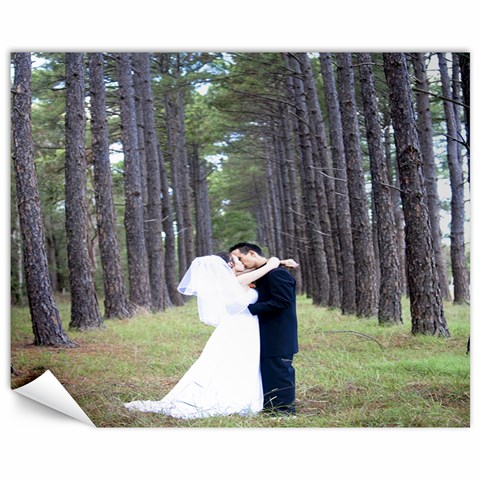 B & T Wedding Pics By Brooke 15.75 x19.29  Canvas - 2
