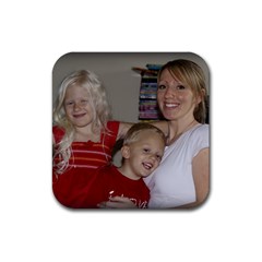 mommy coaster - Rubber Coaster (Square)